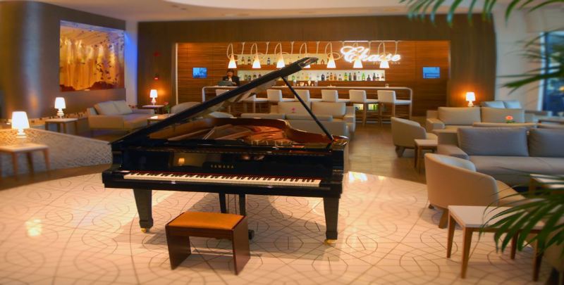 Hotel La Cigale Tabarka Exterior foto Piano in the lounge